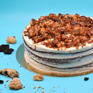 La petite Sara Cafetería Pastelería en Madrid Tartas artesanales Tarta de cookies chocolate blanco y toffe
